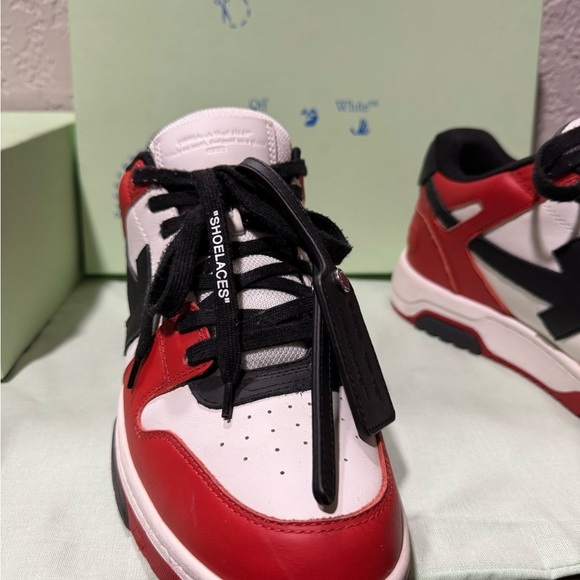 Off-White Out of Office Red and Black European Men’s Sz 43, US 10 Shoes in EUC main image 4
